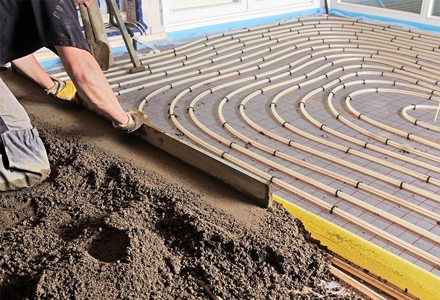 installing heated floors