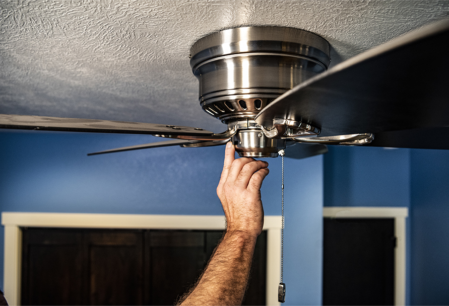 Adjusting ceiling fan settings