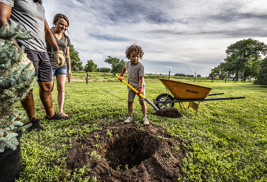 digging