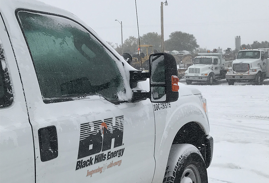 truck in snow