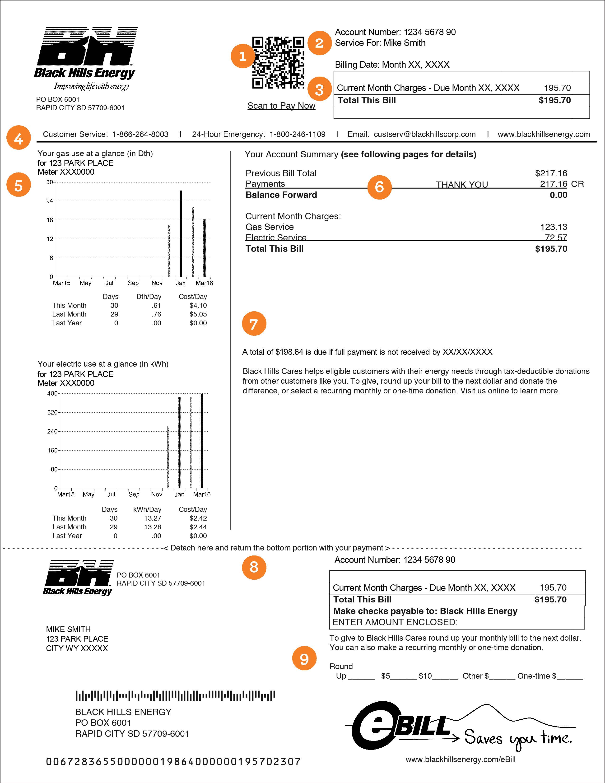 How to Read Your Bill | Black Hills Energy