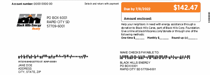black hills energy bill pay number