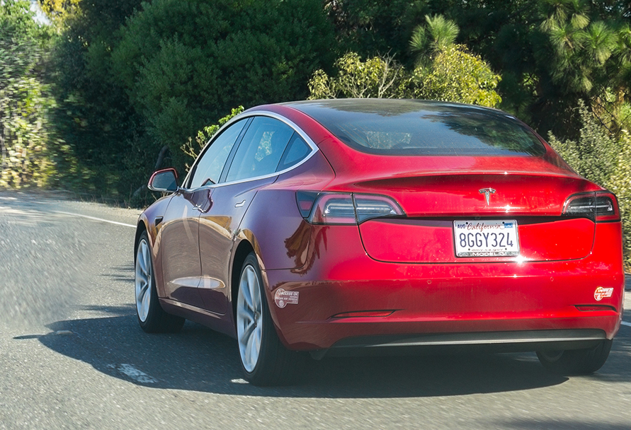 red tesla