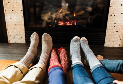 family fireplace